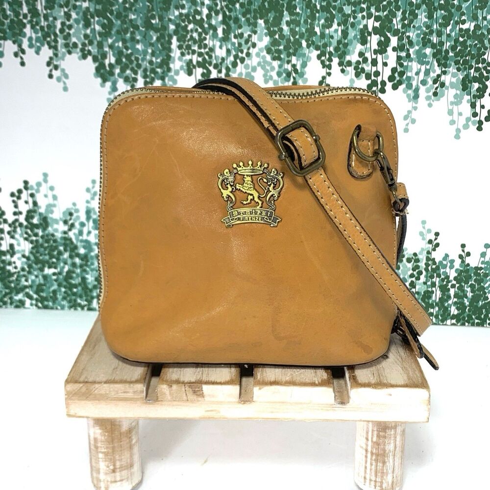 PRATESI FIRENZE COGNAC LUXURY LEATHER PURSE